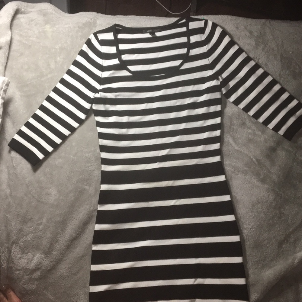 Mango Striped Bodycon Dress